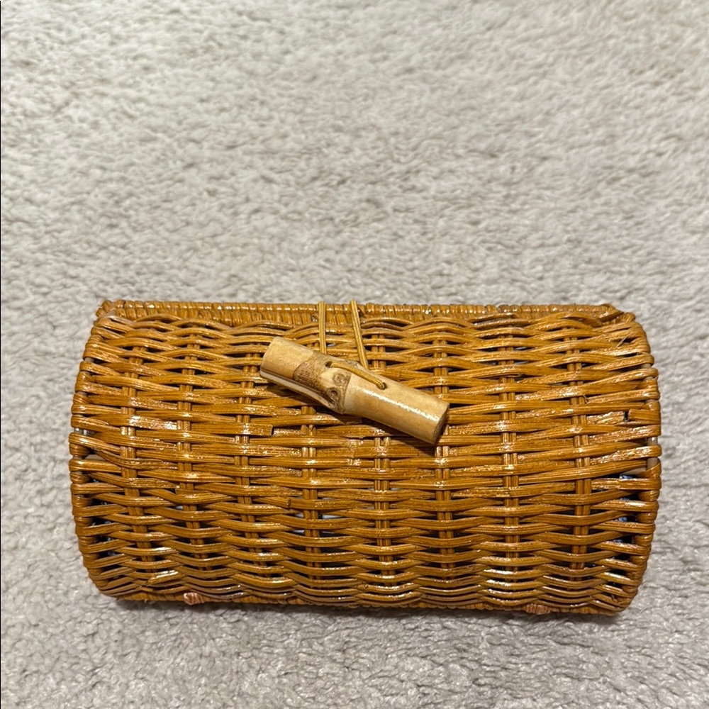 Lilly Pulitzer Natural Woven Clutch